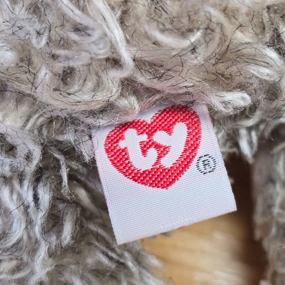 TY‎ Classics Dog Plush Rags Gray Stuffed Animal Floppy Scruffy Toy 2000 Vintage - Picture 8 of 11